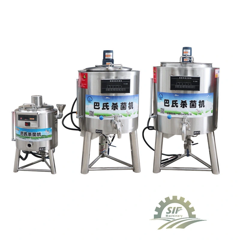 Pasteurizador de leite industrial em aço inoxidável 304 para laticínios e bebidas. 1