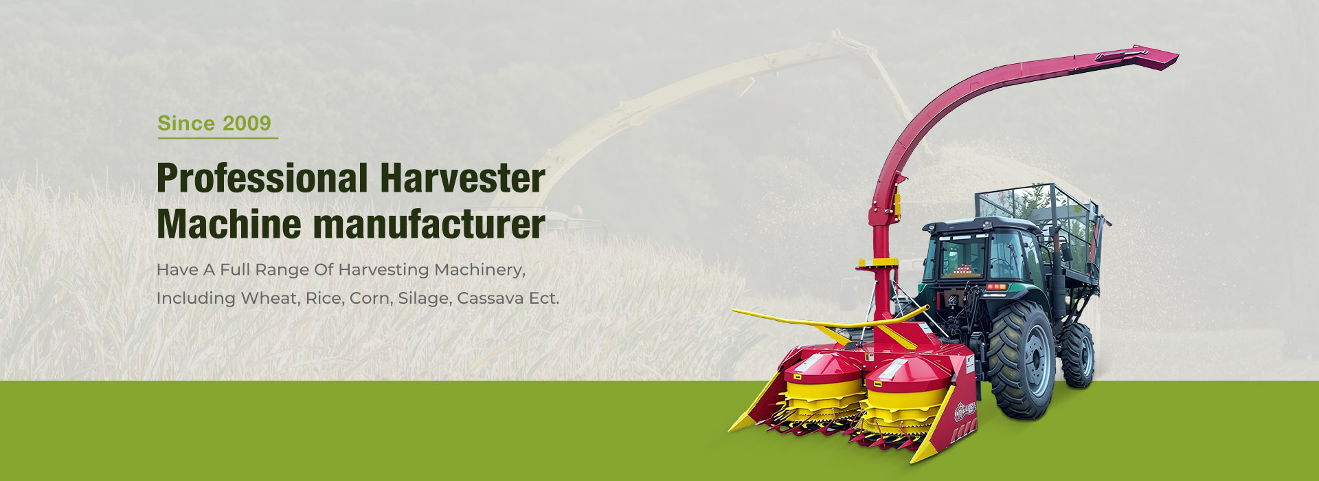 harvester machine banner图