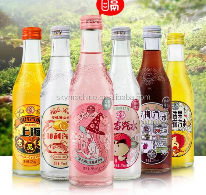  Glass Bottle Gas Added Beverage High Speed Filling Machine  8