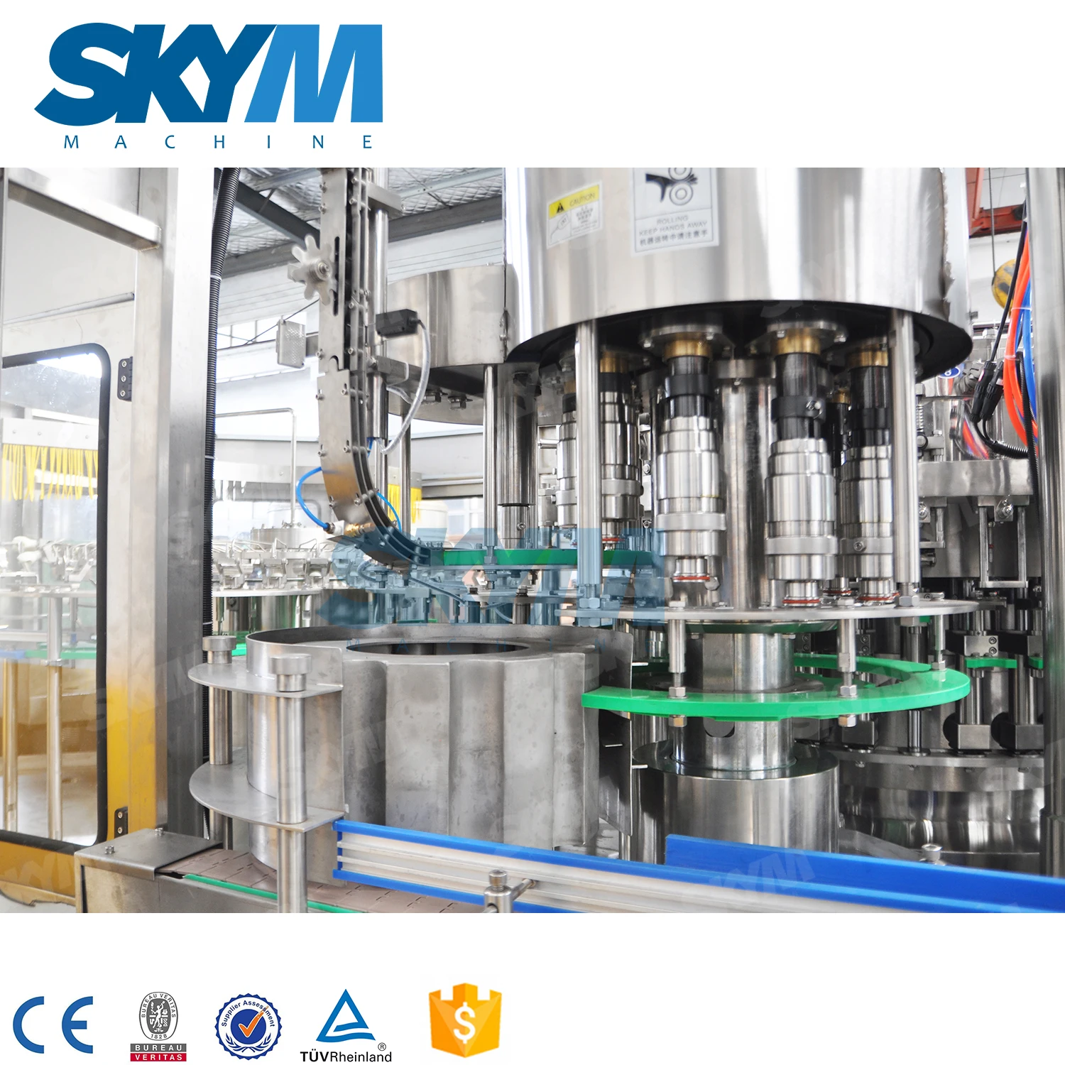 12000BPH Sparkling Water Glass Bottle Filling Machine 11