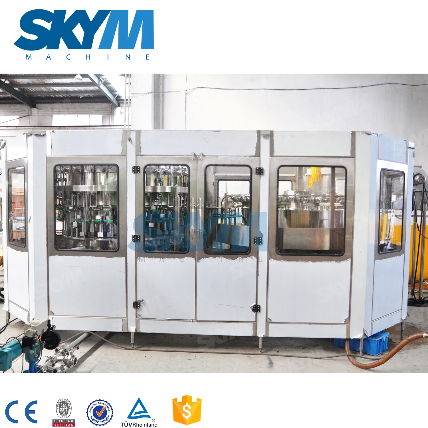 12000BPH Sparkling Water Glass Bottle Filling Machine 8