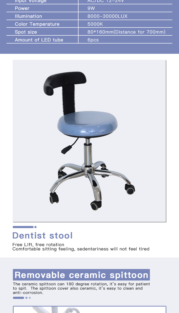 New Tuo Kang TK-701 Largest Tool Tray Fashion Dental Unit Chair Unique Design Manufacture 7
