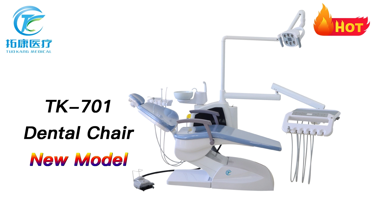 New Tuo Kang TK-701 Largest Tool Tray Fashion Dental Unit Chair Unique Design Manufacture 1