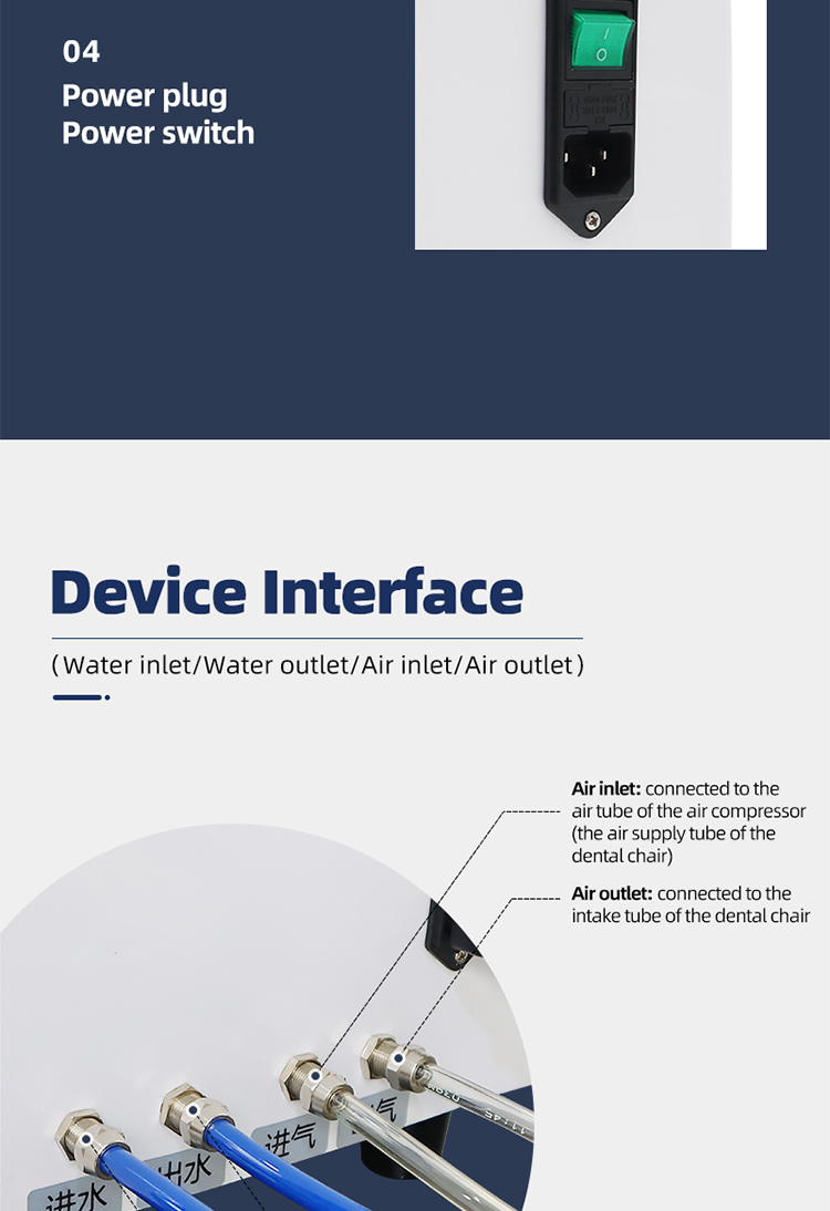 Complete New Design LD-XD-100 Automatic Dental Chair Disinfector Dental Unit Tubing Cleaning-TK Dental 15