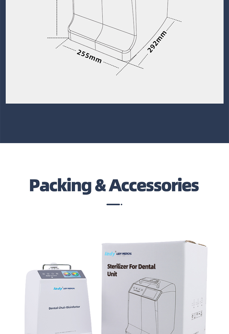 Complete New Design LD-XD-100 Automatic Dental Chair Disinfector Dental Unit Tubing Cleaning-TK Dental 18