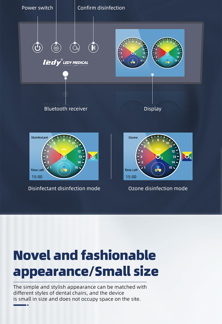 Complete New Design LD-XD-100 Automatic Dental Chair Disinfector Dental Unit Tubing Cleaning-TK Dental 12