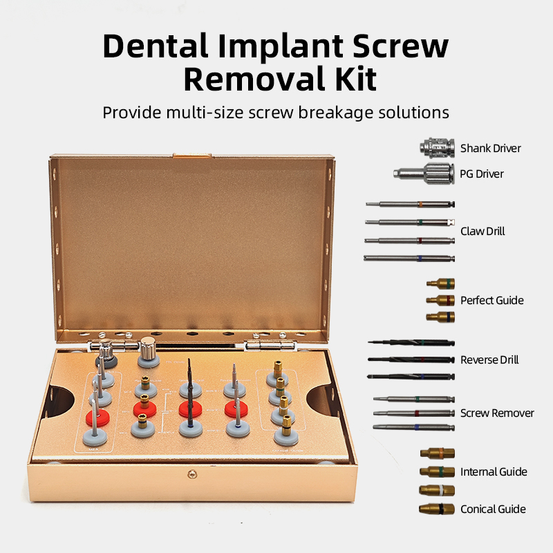 Best Dental Implant Screw Removal Kit Damaged Screw Extractor Set Supplier & manufacturers Company - TK Dental 8