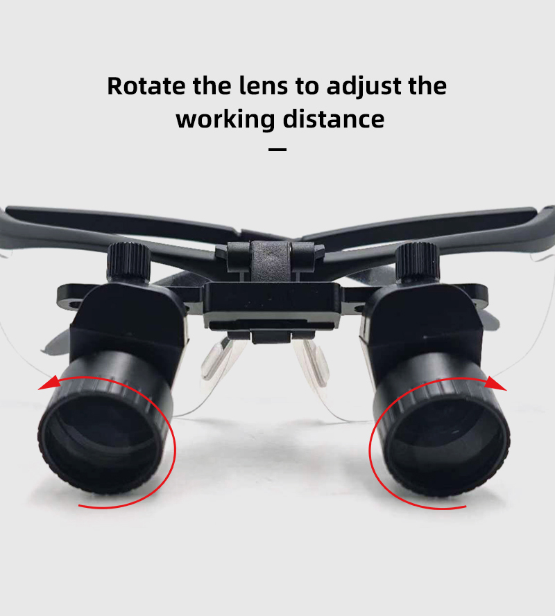 TKLP-028 Dental Loupes & Head LED Spotlight medical head mounted magnifying lens lamp, oral microsurgery glasses- TK 14