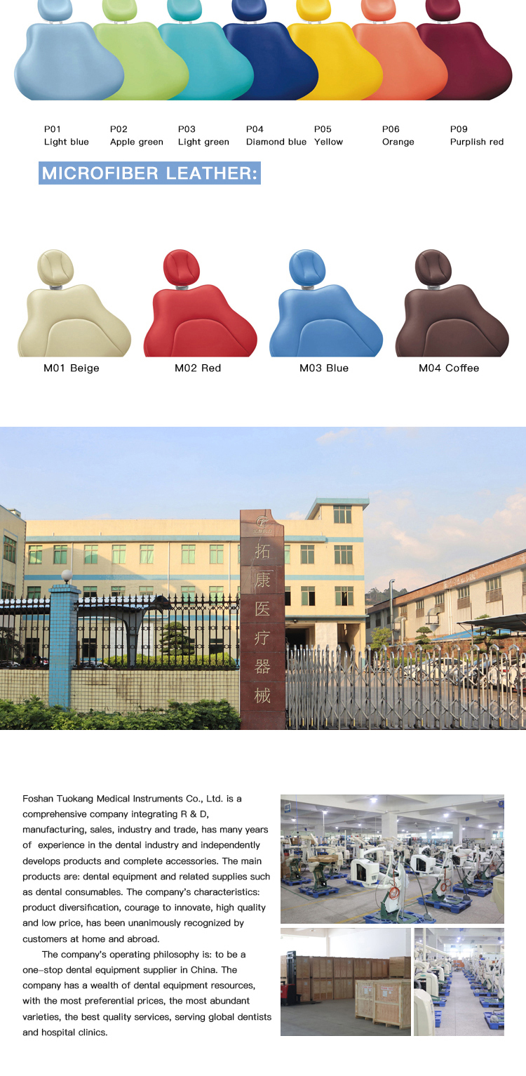 Hot Selling Competitive & Fashion Tuokang TK-801 Dental Unit Chair 11