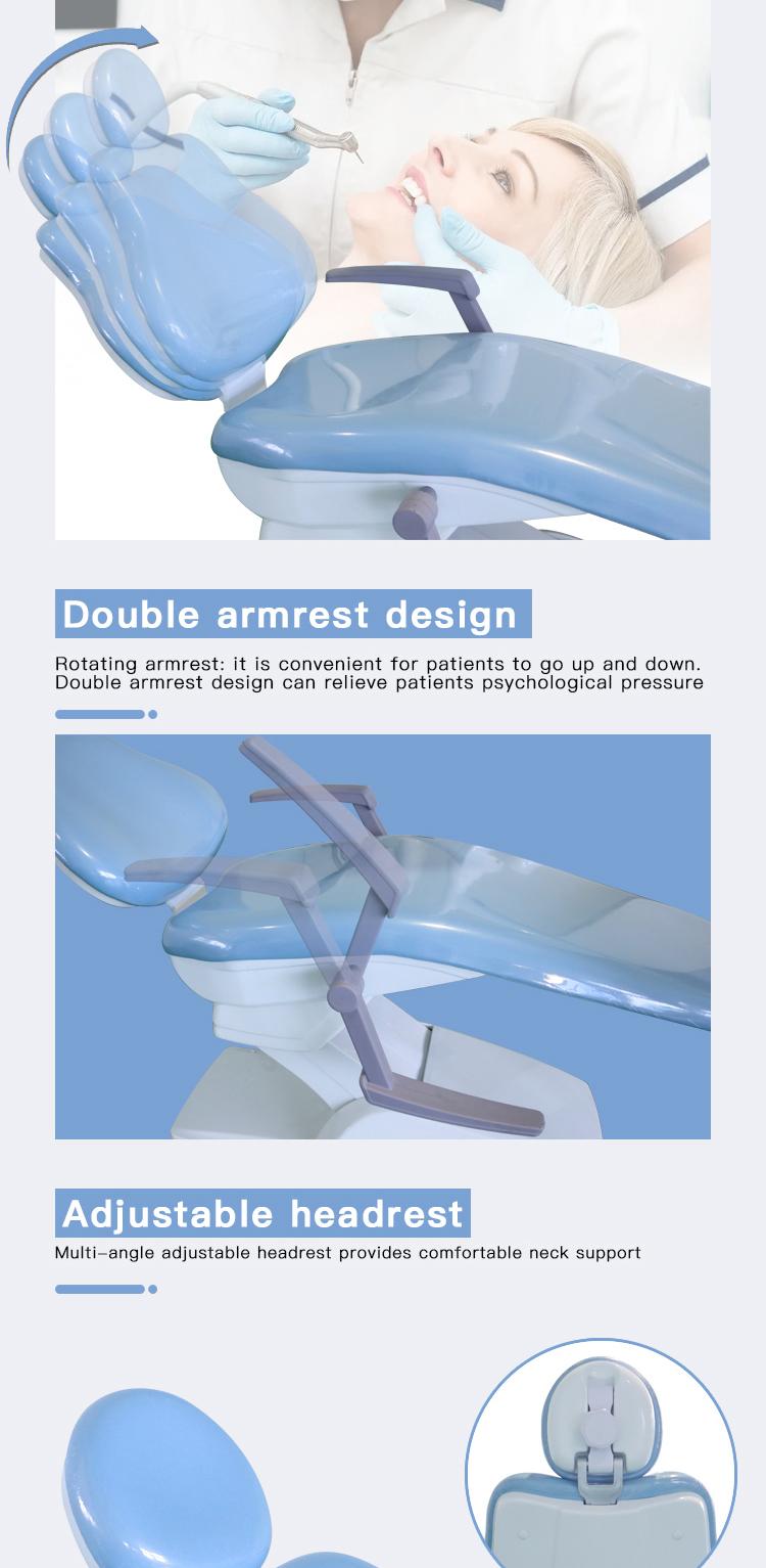 Hot Selling Competitive & Fashion Tuokang TK-801 Dental Unit Chair 4