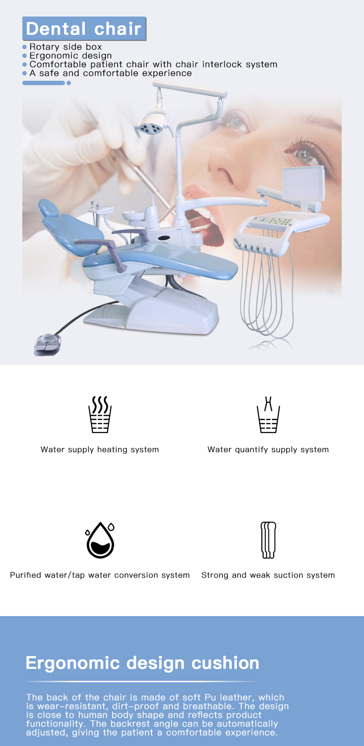Hot Selling Competitive & Fashion Tuokang TK-801 Dental Unit Chair 2