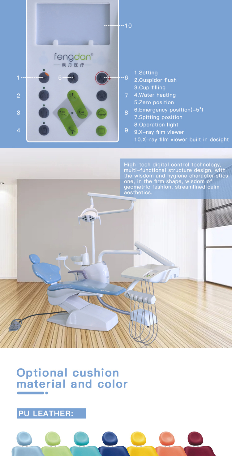 OEM/ODM Complete Dental Unit Chair Tuokang TK-802 Dental Chair 10