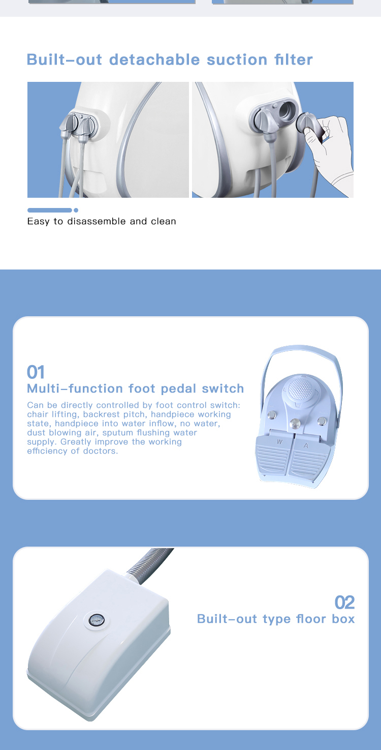OEM/ODM Complete Dental Unit Chair Tuokang TK-802 Dental Chair 7