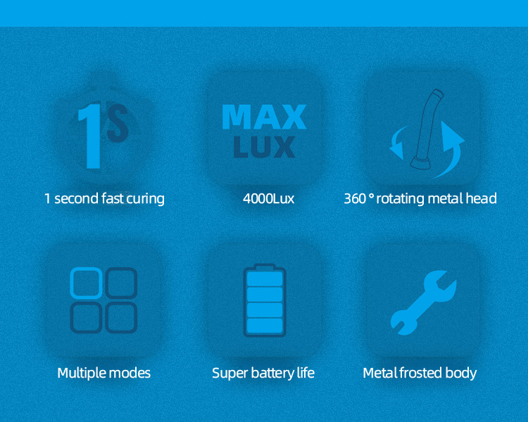 Best BG-150 Dental Wireless LED Curing Light Curable Resin Oral Hygiene Cordless Device  in China - Tuo Kang 10