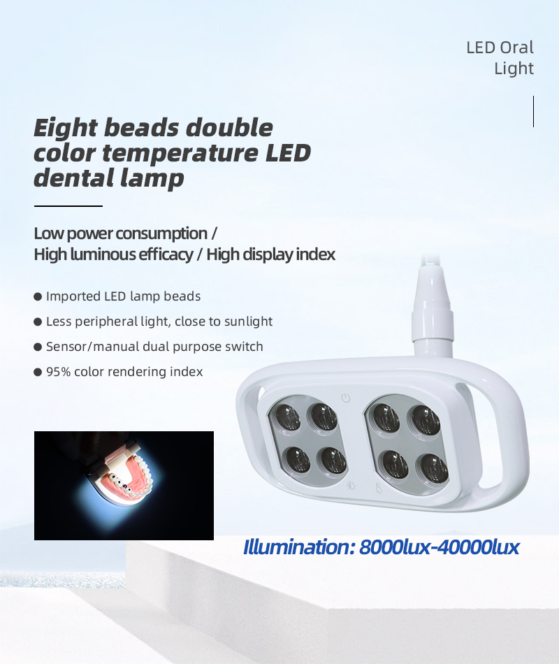 BF-45S New 8 LED Dental Lamp Oral Light For Chair Light Bicolor Adjustable Brightness Lamp With Touch Screen manufacture 7