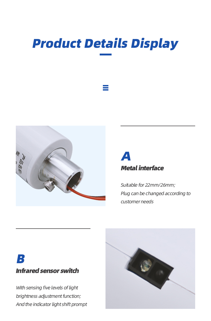 BF-45S New 8 LED Dental Lamp Oral Light For Chair Light Bicolor Adjustable Brightness Lamp With Touch Screen manufacture 11