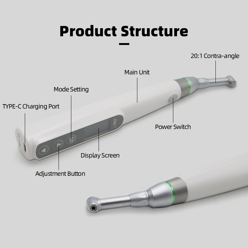 TKEM-020 Dental Smart Wireless Endo Motor for Root Canal Treat 360° Rotatable Portable Dental Root Canal Motor-TK Dental 11