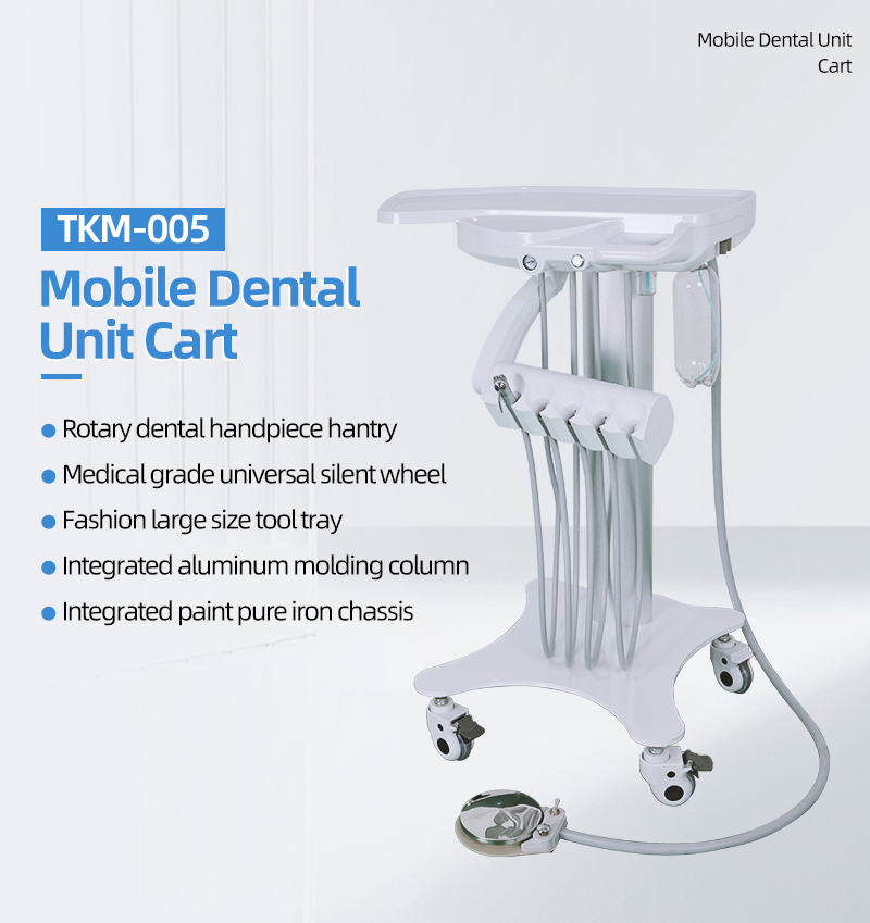 TKM-005(New Model)Mobile Treatment Portable Dentist Unit Cart Treatment Desk Dentist Dentistry Equipment-TK Dental 8