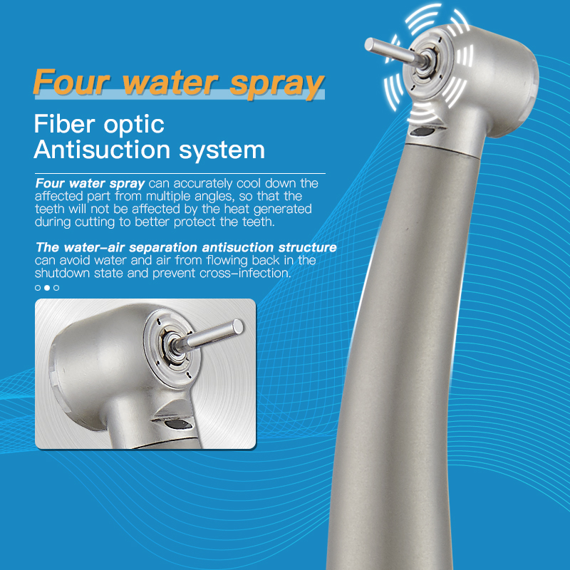 Modern Stainless Steel 316L Quick Coupling LED Dental High Speed Airotor Handpieces 3