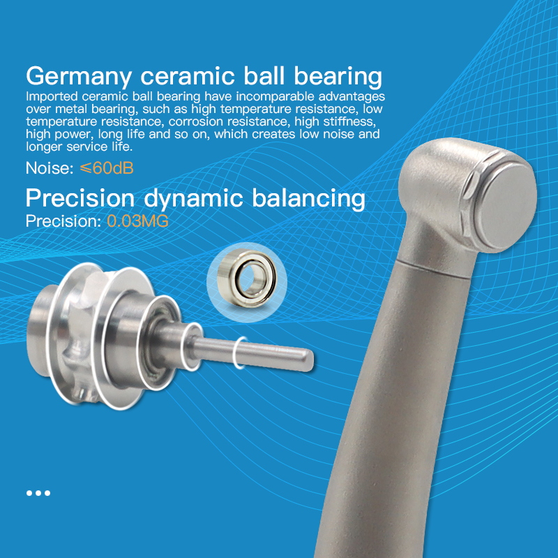 Dental High Speed Turbine LED Fiber Optic Handpieces with N Type Quick Coupling 5