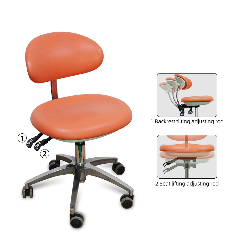 TKDS-008 Dentist Stool Economic Aluminum Dental Chair for Doctor -TK Dental 11