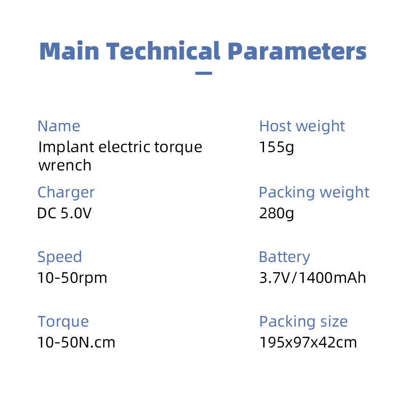 Portable dental implant electric torque wrench Driver TKEM-019 Dentistry Universal Implant Repair Tools-TK Dental 12