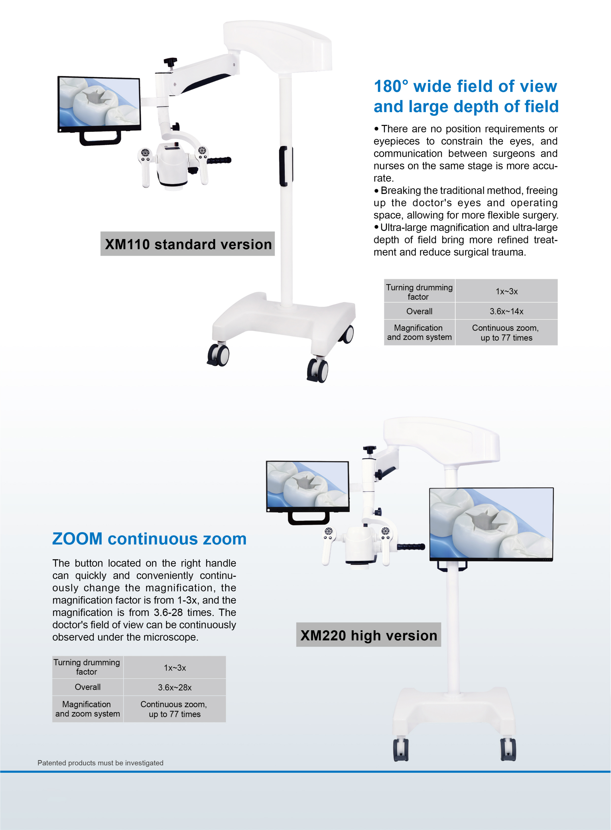 Best XM220 high-end version 28 magnification digital surgical microscope touch screen Company - Tuo Kang 12