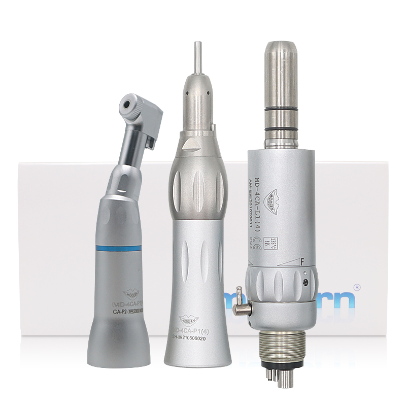 Dental Low Speed Handpiece 1:1 Contra Angle External Spray Air Motor Kit Direct Drive Micromotor Handpiece Polisher 7