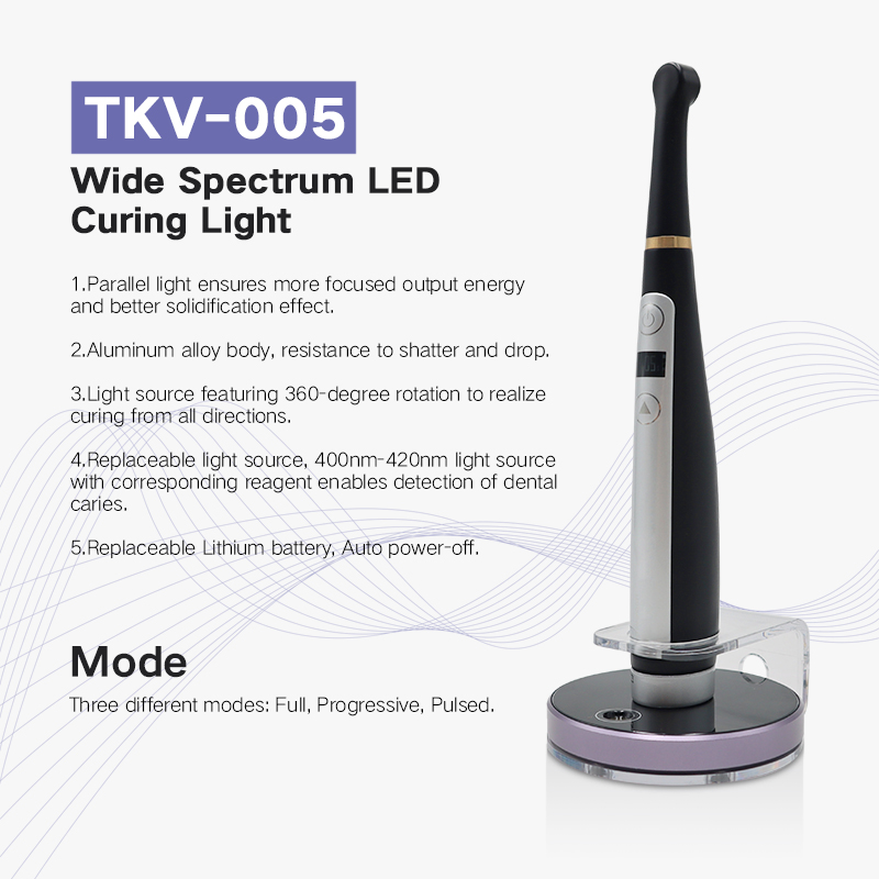 Dental Equipment TKV-005 Wide Spectrum LED Curing Resin Light LED Cure Machine 3