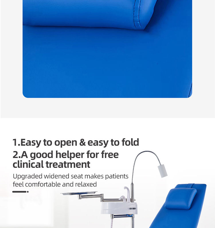 Complete Foldable Dental Chair with Air Compressor Portable Fold Dental Chair Folding-TK Dental 12