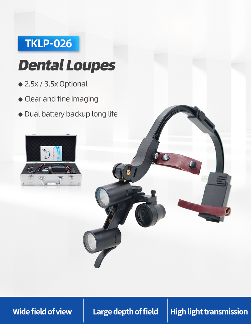 High quality dental oral headlights for medical surgery head mounted TKLP-026 Dental Loupes&LED Spotlight -TK Dental 8