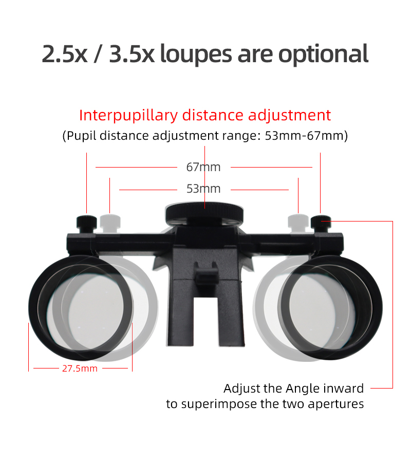 High quality dental oral headlights for medical surgery head mounted TKLP-026 Dental Loupes&LED Spotlight -TK Dental 12