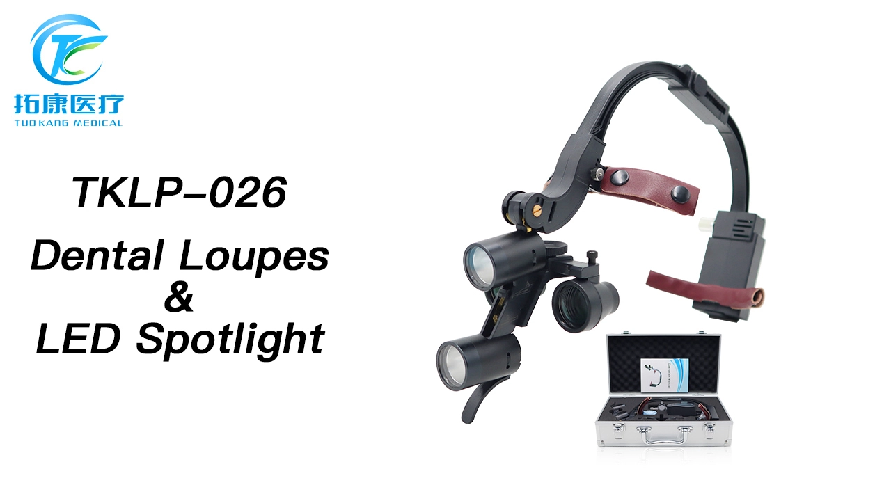 High quality dental oral headlights for medical surgery head mounted TKLP-026 Dental Loupes&amp;LED Spotlight -TK Dental 1