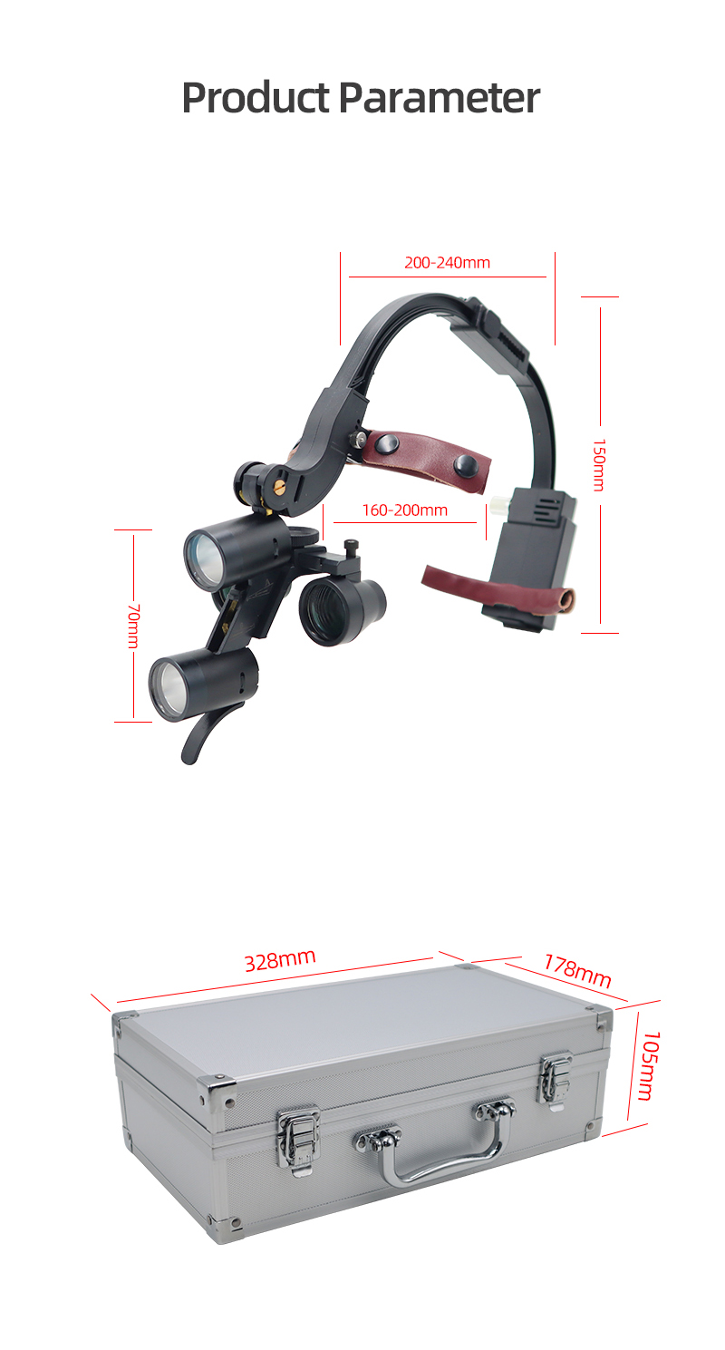 High quality dental oral headlights for medical surgery head mounted TKLP-026 Dental Loupes&LED Spotlight -TK Dental 16
