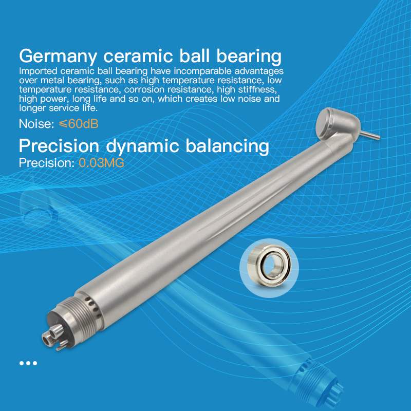 Modern Stainless Steel Material Dental High Speed Surgical Handpiece 45 Degree 4