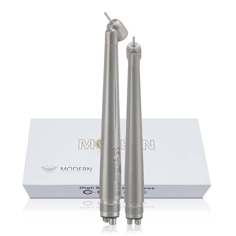 Modern Stainless Steel Material Dental High Speed Surgical Handpiece 45 Degree 6
