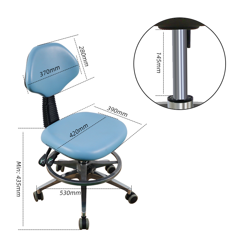 Dentist Stool Manufacturer Fashional Dental Rotation Doctor Chair TKDS-012-TK DENTAL 13