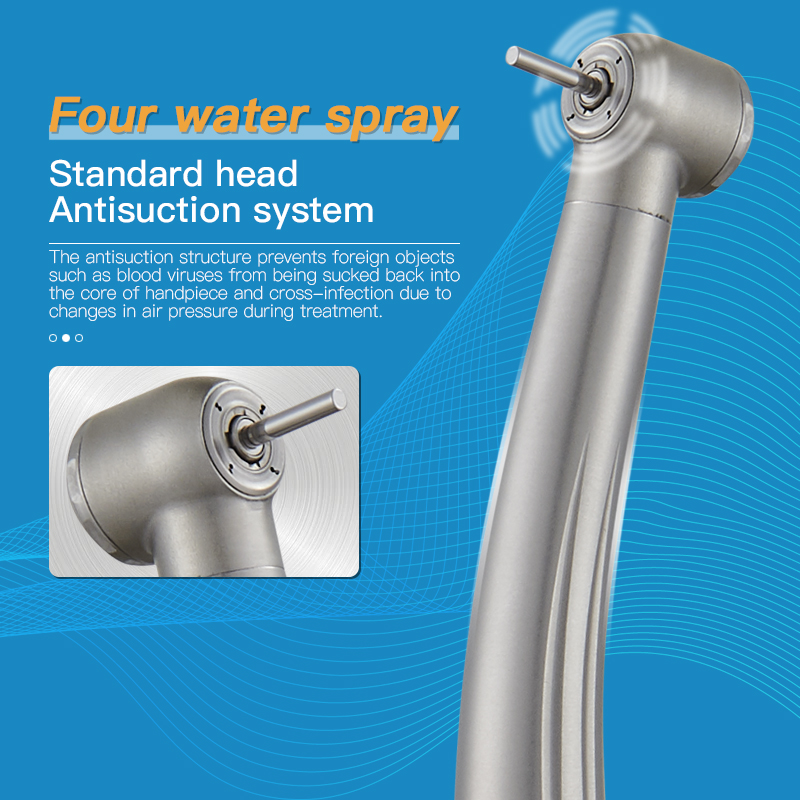 Dental Mini Standard Torque Head Stainless Steel Airotor Turbina High Speed Surgical Handpieces 3