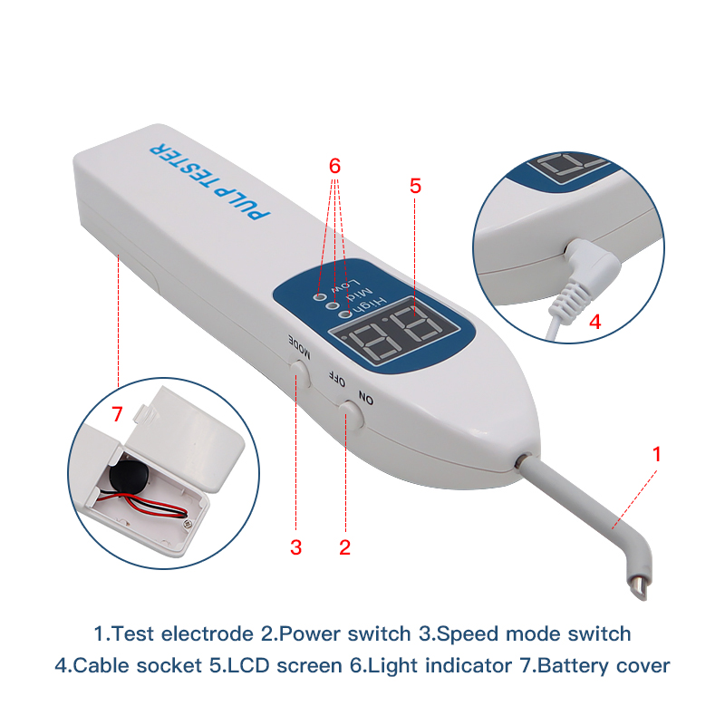Dental Electric Pulp Tester Testing Oral Teeth Nerve Vitality Endodontics Manufacturer 9