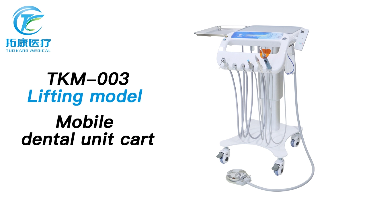 New Design Tuo Kang TKM-003 Lifting Model Dental Mobile Trolley Portable Dental Unit Cart 1