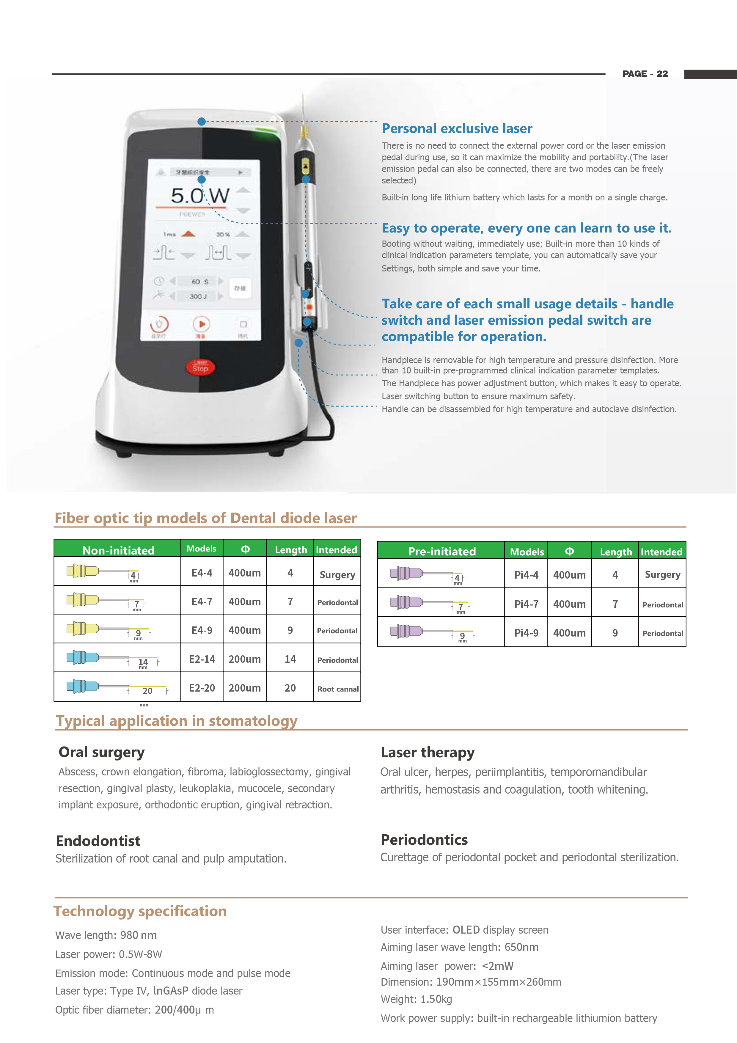 New Dental Diode Laser Treatment Instrument 3