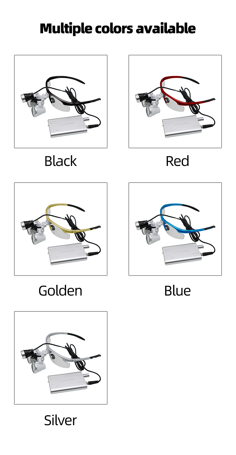 Hot Sales TKLP-027 Dental Loupes&LED Spotlight Magnifier 2.5X, 3.5X available for myopia-TK dental 6