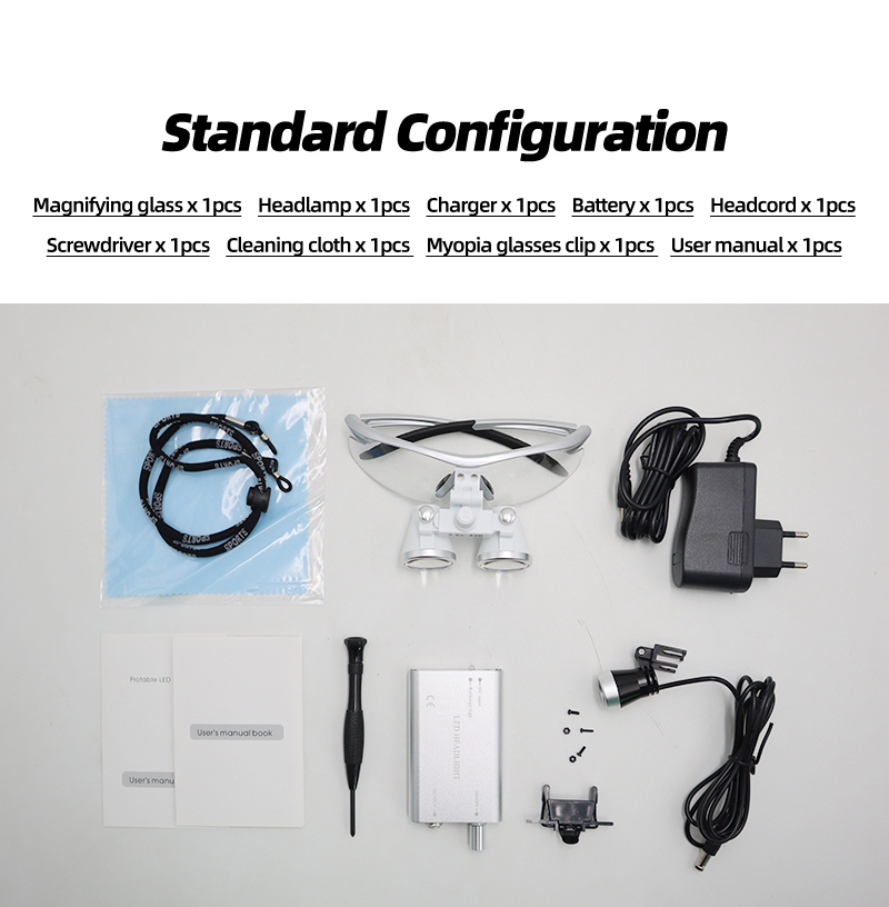 Hot Sales TKLP-027 Dental Loupes&LED Spotlight Magnifier 2.5X, 3.5X available for myopia-TK dental 7