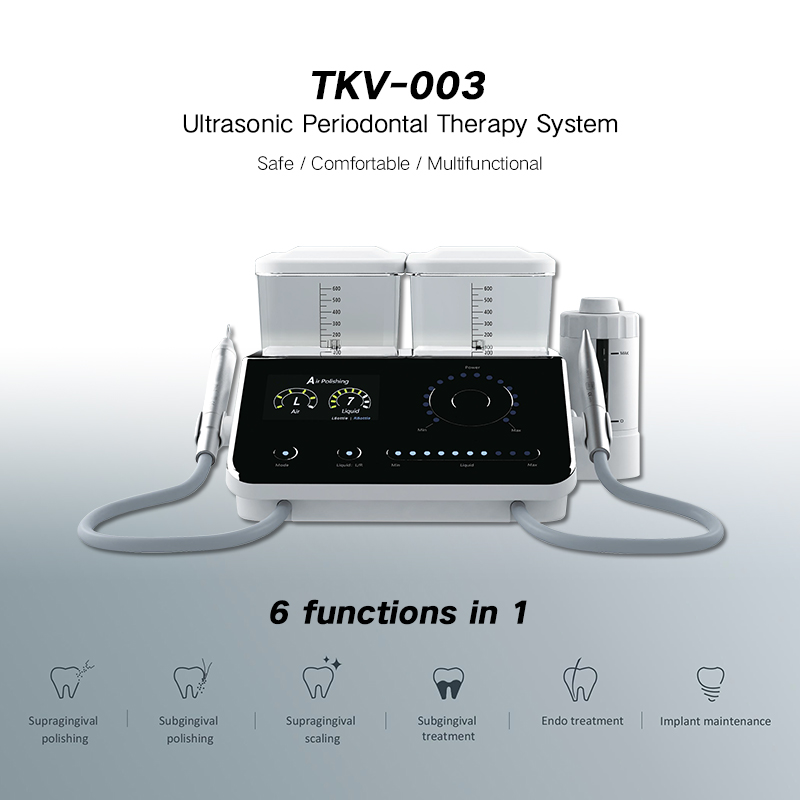 New Version Ultrasonic Periodontal Therapy Instrument / Air Polisher Machine 2 in 1 Dental Ultrasonic Scaler 3