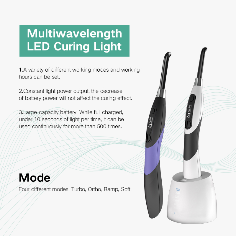 Q8 Dental LED Composite Resin Curing Light Unit Dental Cure Lamp 3