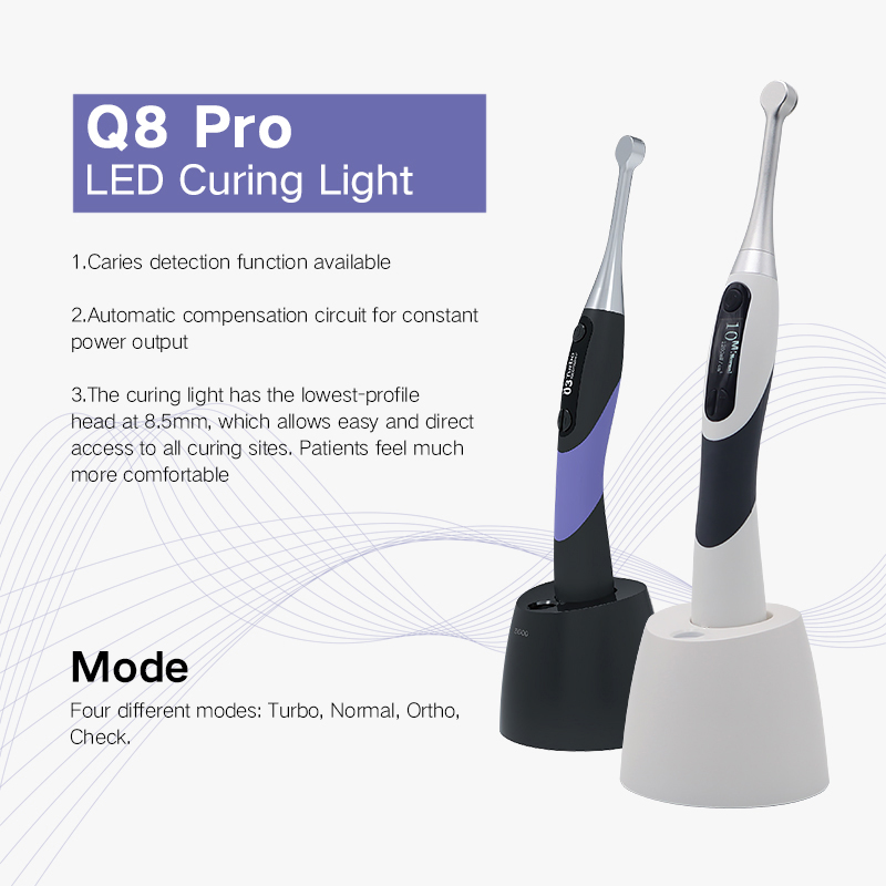 Dental Equipments Composite Resin Cure Q8 Pro LED Curing Lamp Dental Light Curing Machine 3