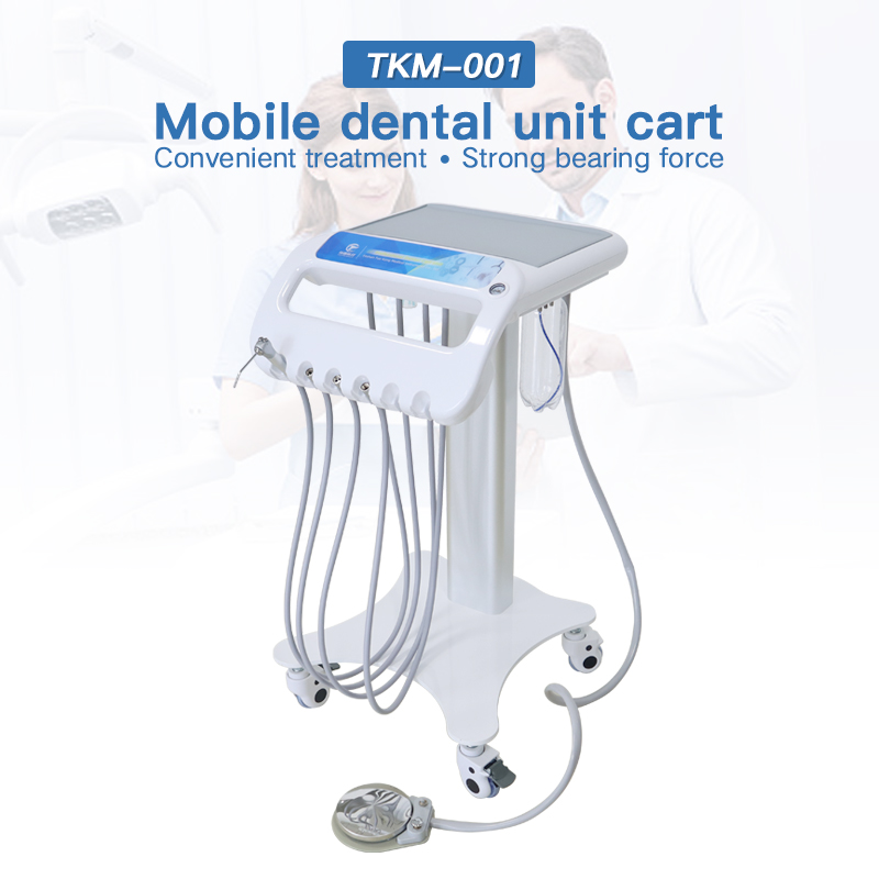 Tuokang TKM-001 Aluminum Pillar Mobile Dental Units Trolley Portable Dental Cart Unit 3
