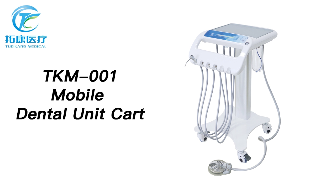 Tuokang TKM-001 Aluminum Pillar Mobile Dental Units Trolley Portable Dental Cart Unit 1