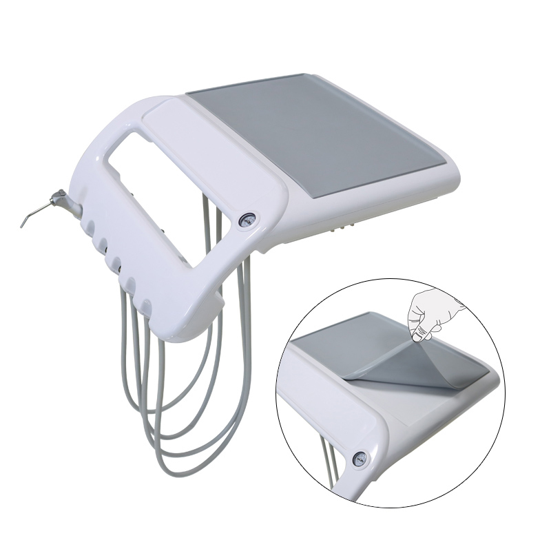 China TKM-002 Aluminum Pillar Portable Mobile Dental Cart Unit Factory Price 9