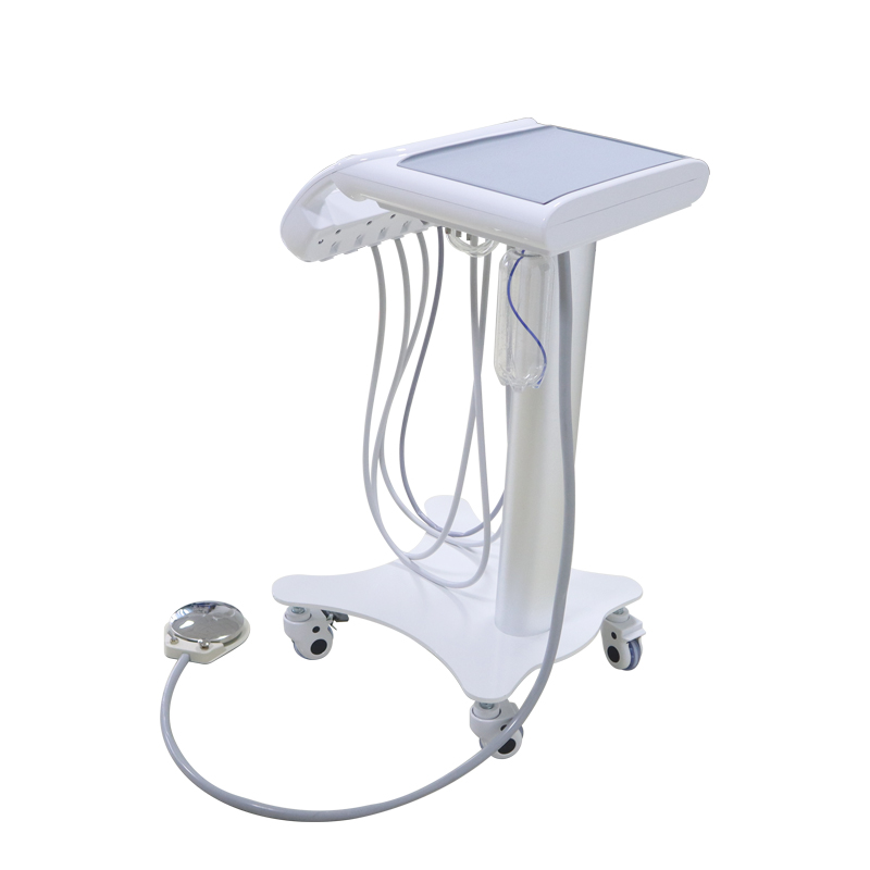 China TKM-002 Aluminum Pillar Portable Mobile Dental Cart Unit Factory Price 7